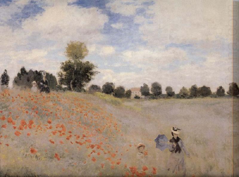 Poppy Field near Argenteuil, Claude Monet